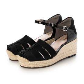 トゥカバージュートウェッジサンダル （ブラック） -fitfit(フィット