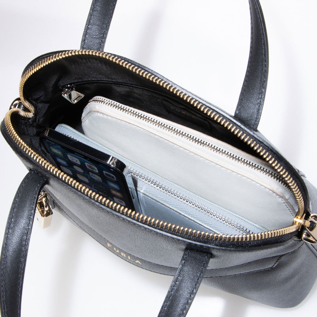 フルラ FURLA PIPER S DOME ハンドバッグ （NERO） -アウトレット通販