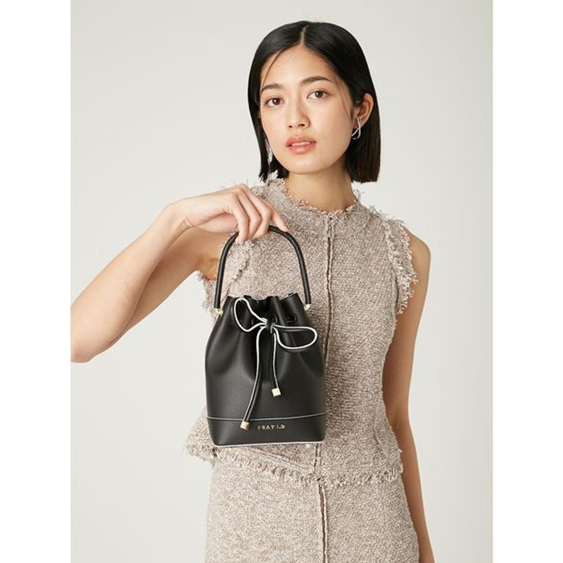 フレイ アイディー FRAY I.D リボンバッグ （WHT） -ファッション通販