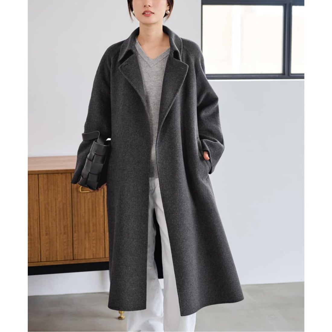 フレームワーク FRAMeWORK ≪≫SUPER160'sバルカラーコート （ネイビー