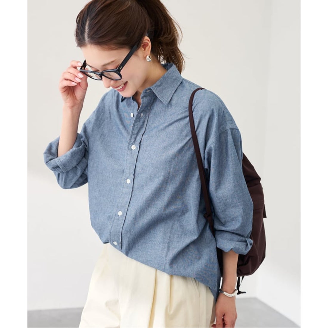 フレームワーク FRAMeWORK ≪追加予約≫ダンガリーシャツ （ブルー C