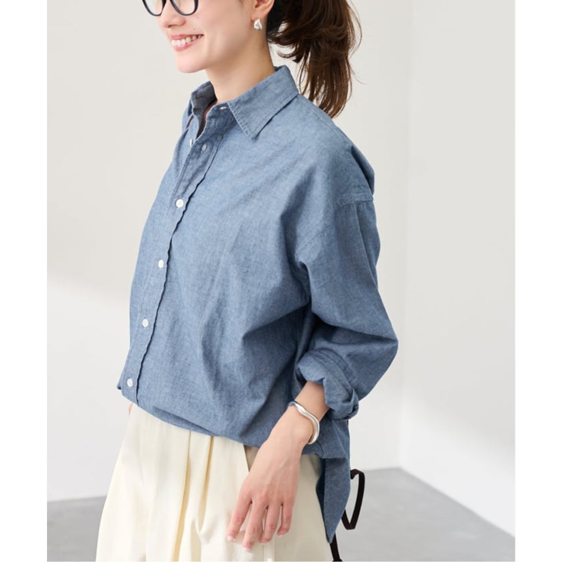 フレームワーク FRAMeWORK ≪追加予約≫ダンガリーシャツ （ブルー C