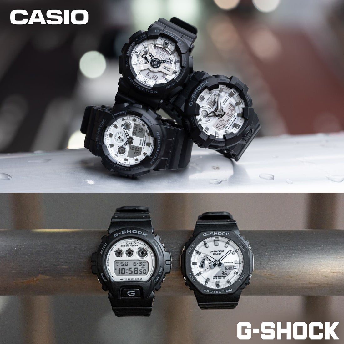 G-SHOCK】Black and brilliant whiteシリーズ / DW-6900WD-1JF