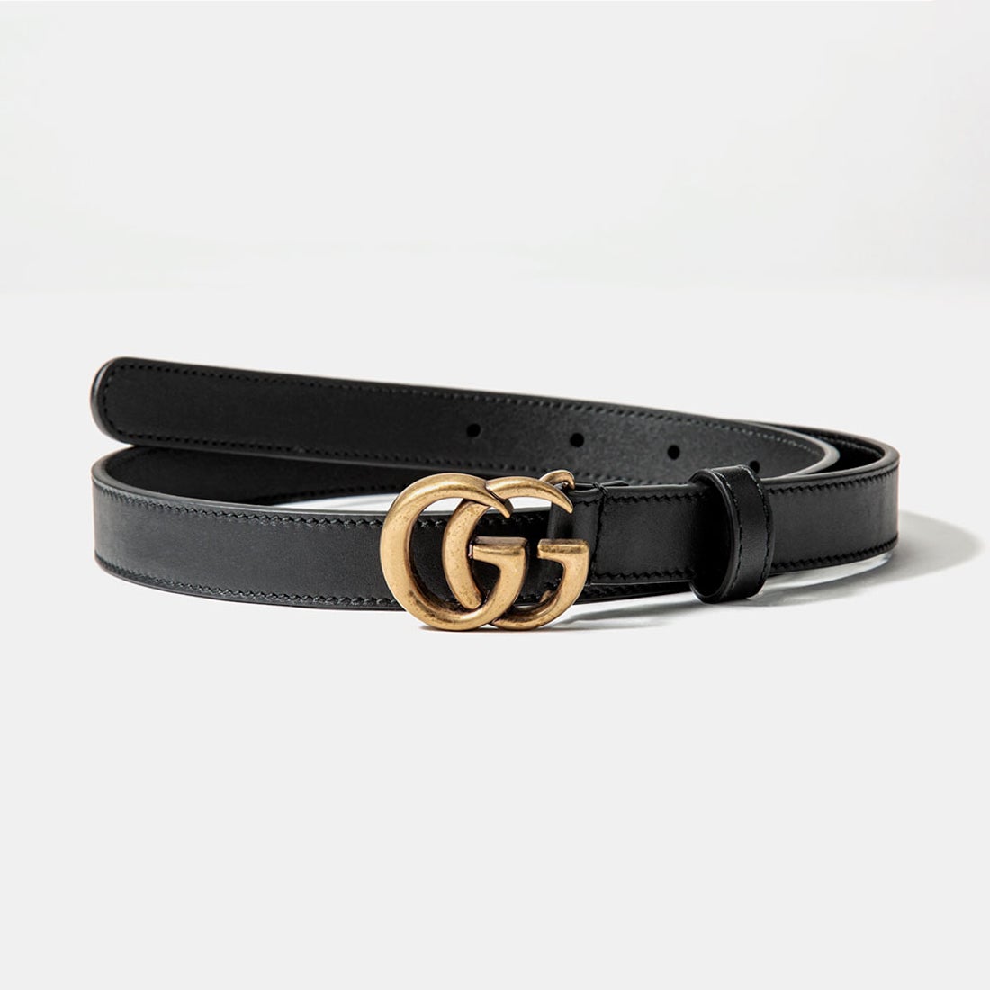 グッチ GUCCI 409417 AP00T ベルト レディース スリムベルト ダブルG