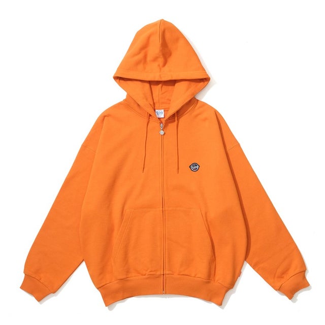 ケボズ KEBOZ BB SMALL WAPPEN SWEAT FULL ZIP HOODIE （ORANGE