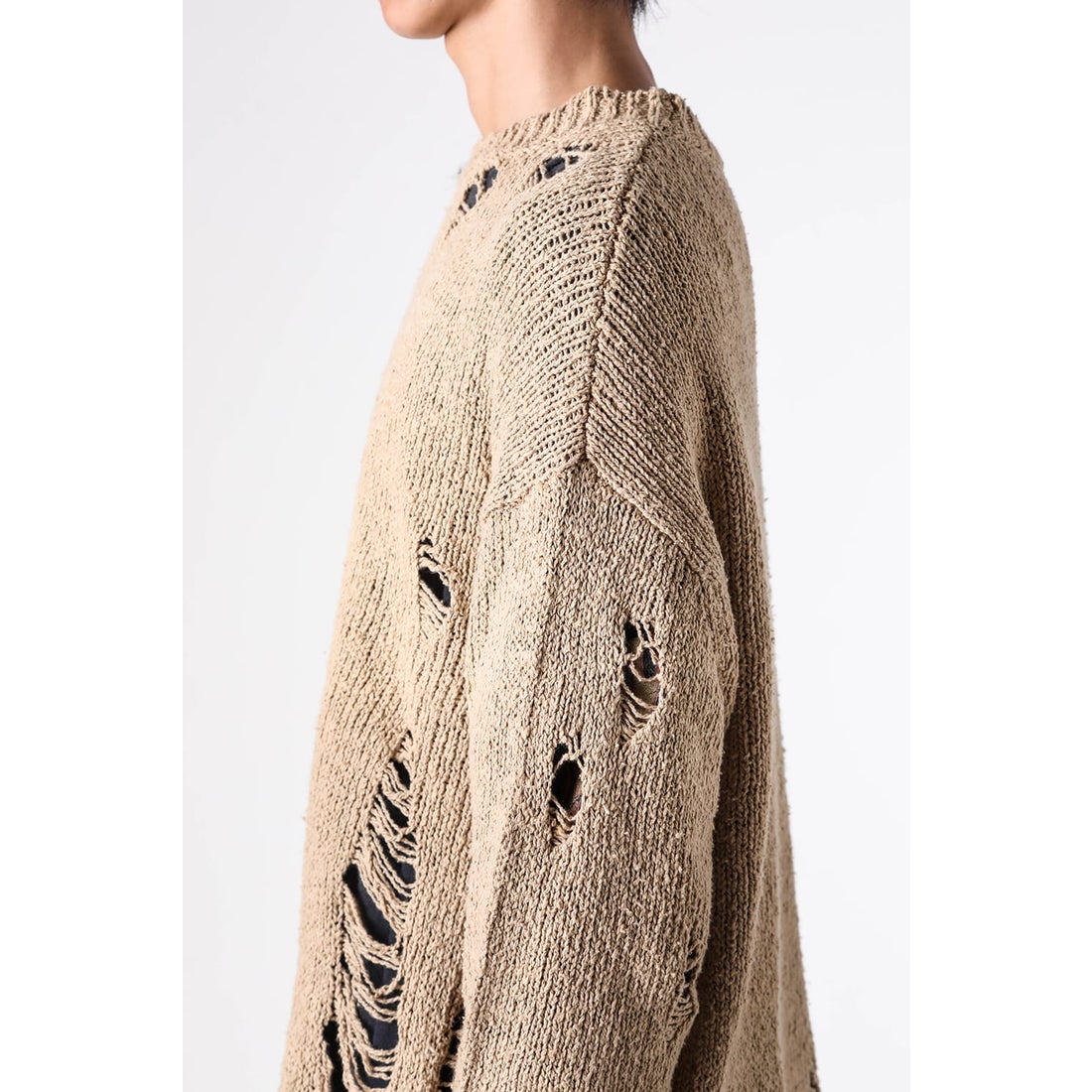 カミヤ KAMIYA Sun-Faded Sweater （Beige） -FASCINATE
