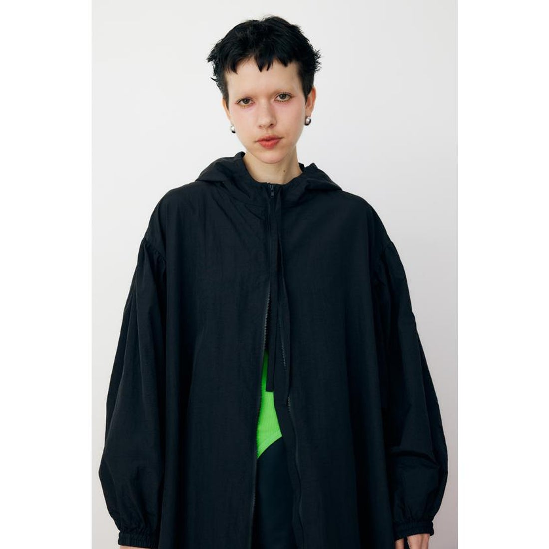 ヘリンドットサイ HeRIN.CYE Light balloon blouson （BLK