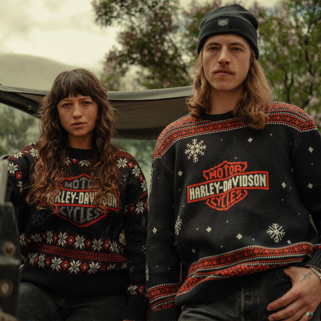 ハーレー ホリデーセーター （ハーレーブラック） -ハーレー