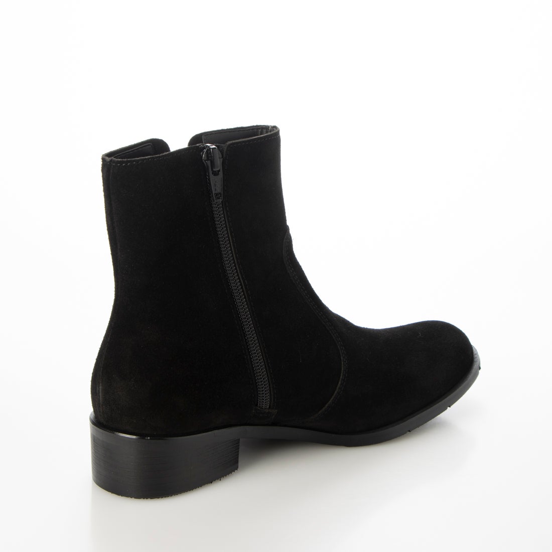 ヒップス HIPS サイドゴアショートブーツ （ブラックスエード