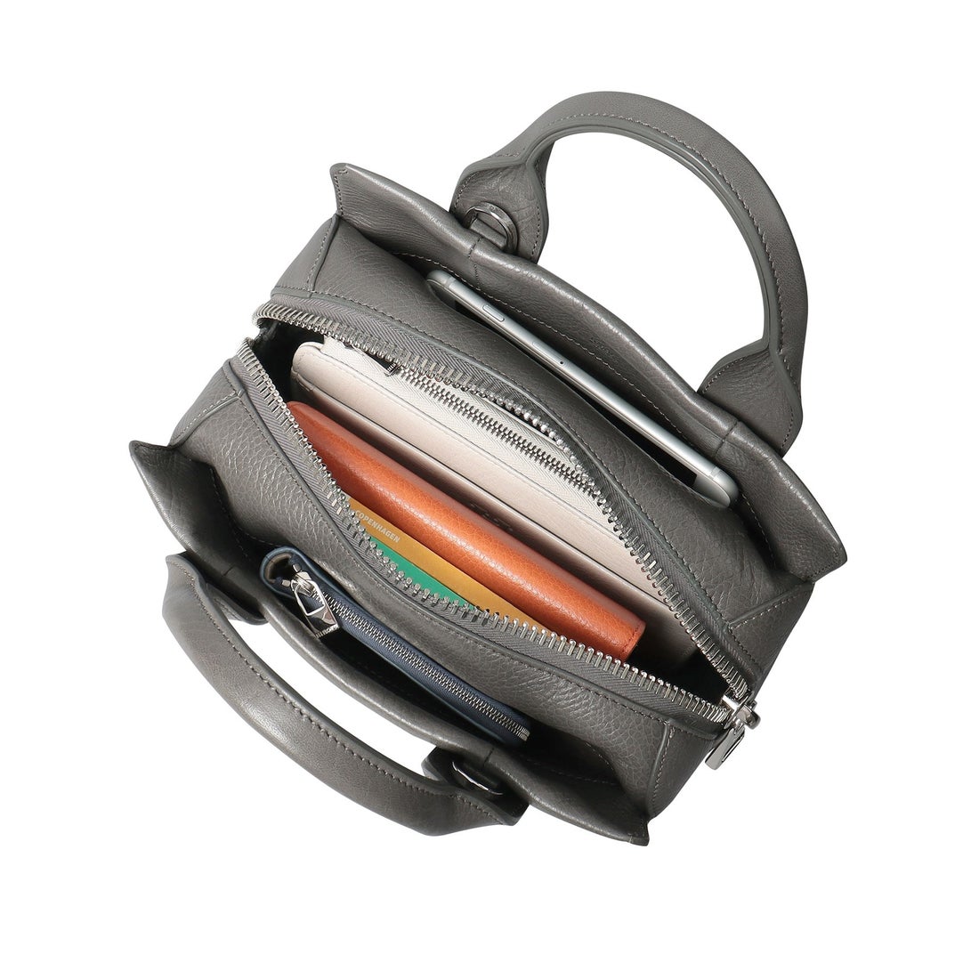 ヒロフ HIROFU 【ランポ】レザーハンドバッグ S 2WAY 本革 ミニバッグ