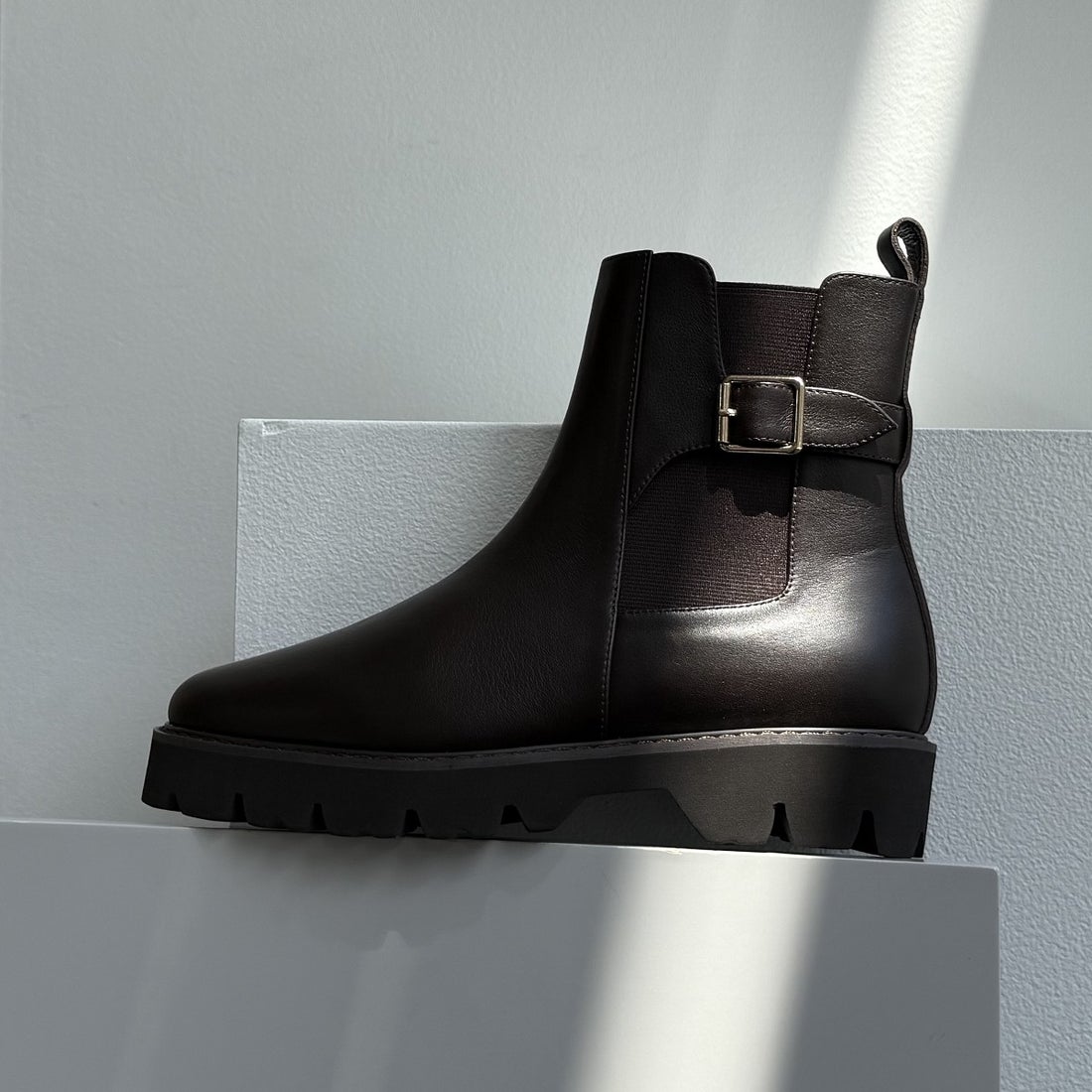 ヒミコ 卑弥呼 トラックソールサイドゴアベルトブーツ/651406