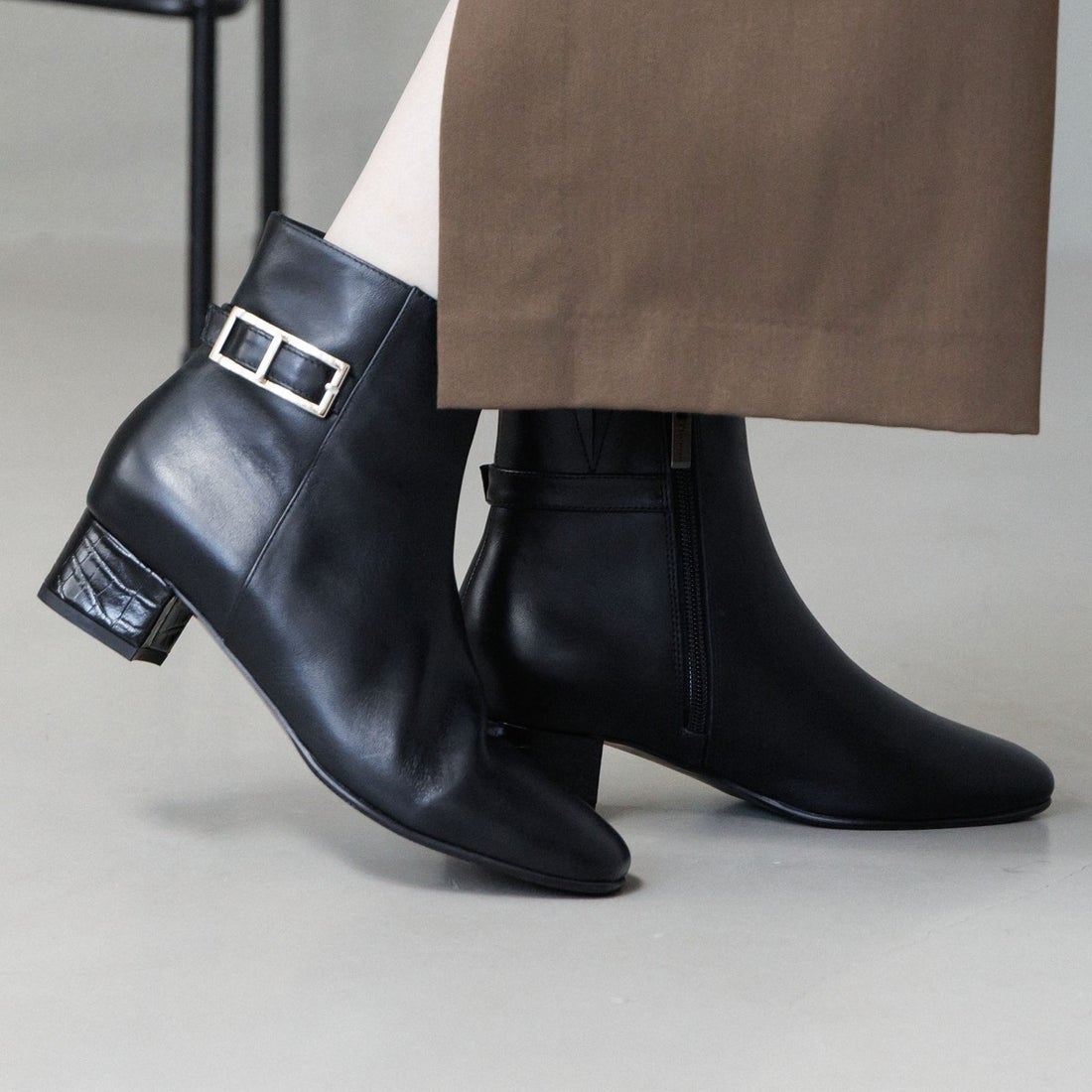 ヒミコ 卑弥呼 スクエアバックルサイドベルトブーツ/651417