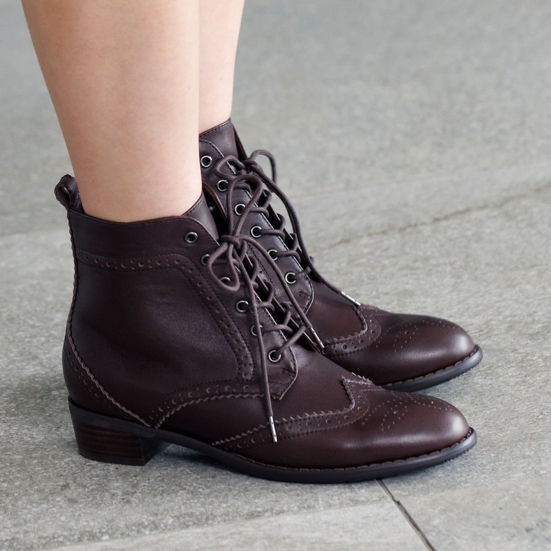ヒミコ 卑弥呼 レースアップブーツ/633402 （Dブラウン