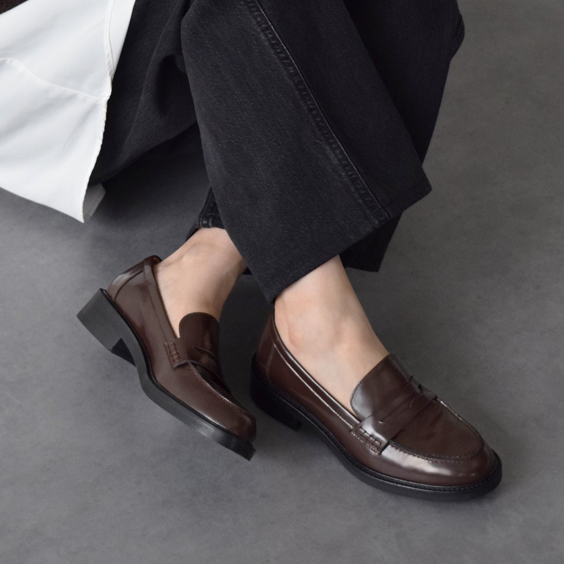 インターショシュール INTER-CHAUSSURES ベーシックレザーローファー