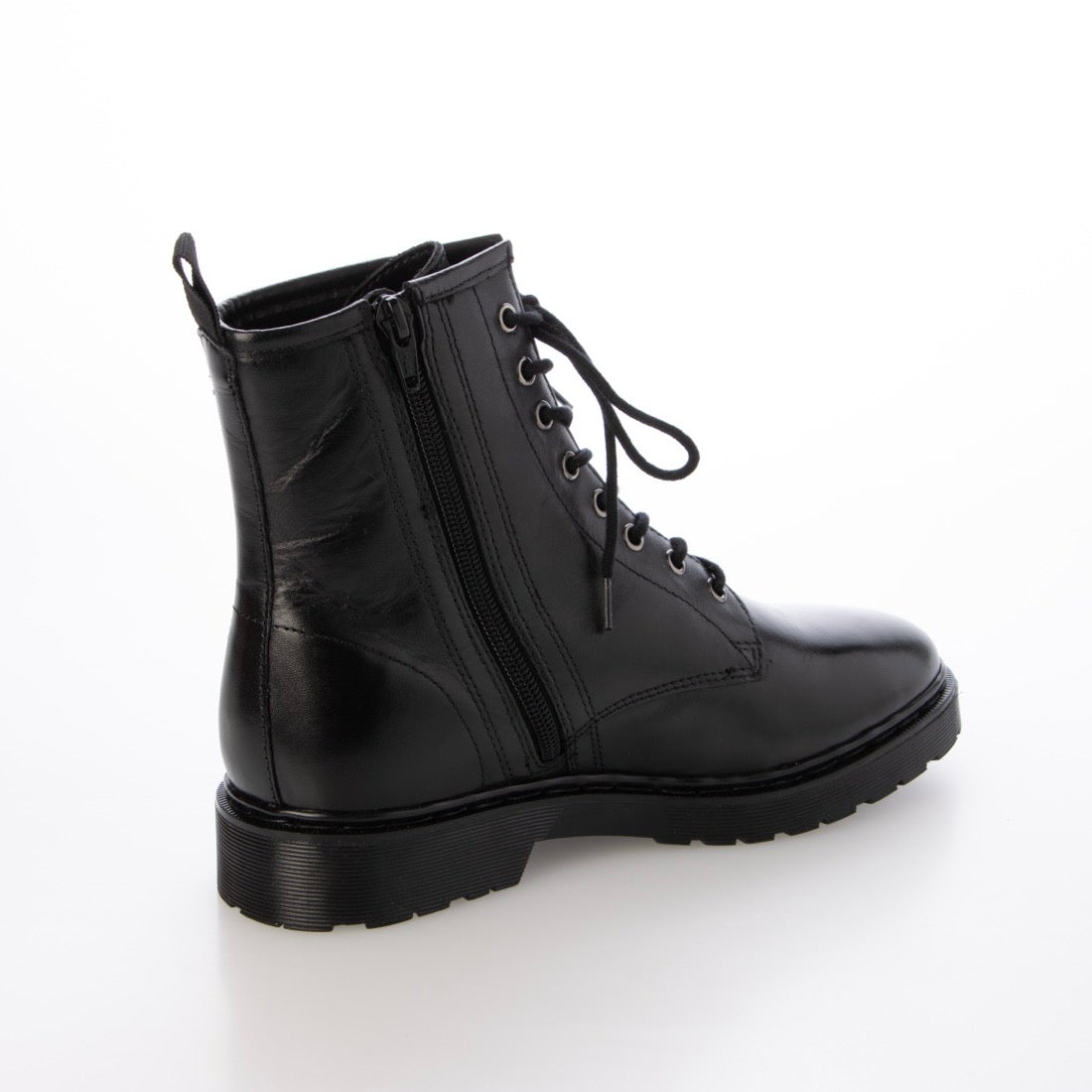 イング ing 【WEB限定】レースアップショートブーツ （ブラック） -靴