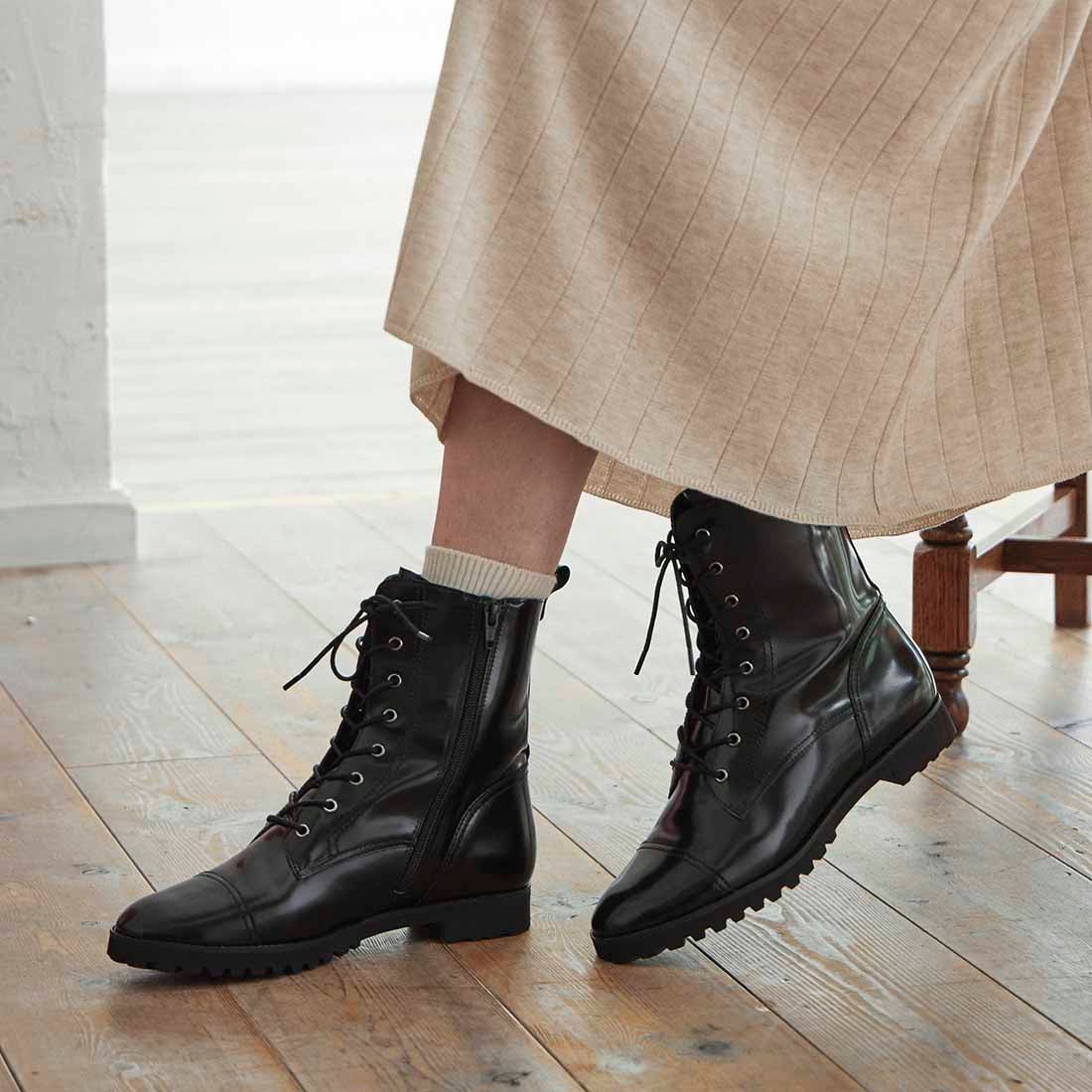イング ing レースアップブーツ （ブラック） -Mode et Jacomo × ing