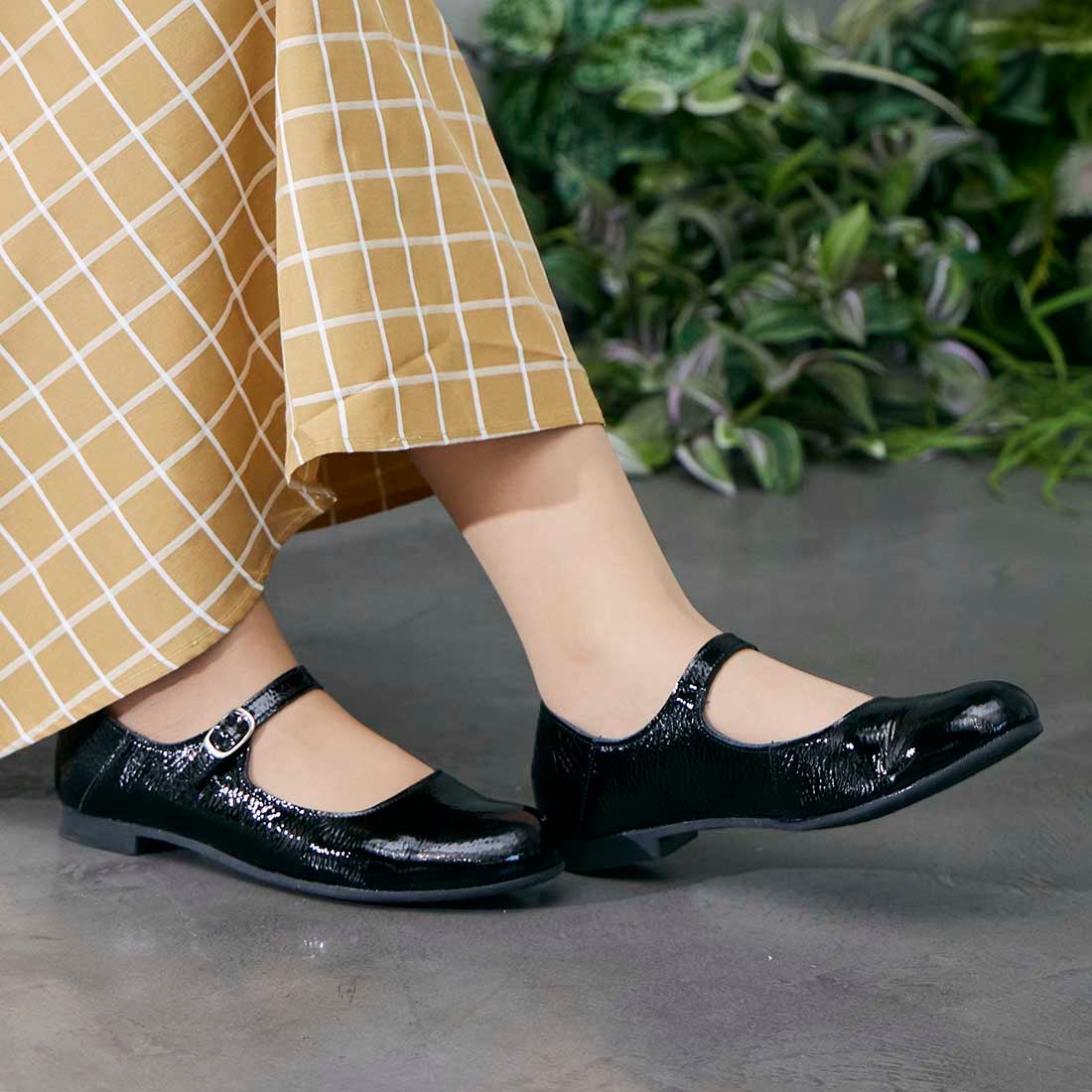 イング ing 【WEB限定】メリージェーンフラットシューズ （ブラック