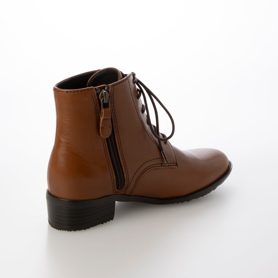イング ing 【WEB限定】レースアップショートブーツ （ブラウン