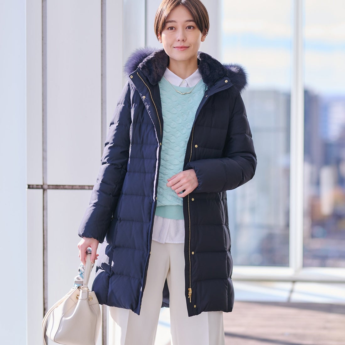 インディヴィ INDIVI 【名品／撥水／抗菌防臭】ロング リサイクル