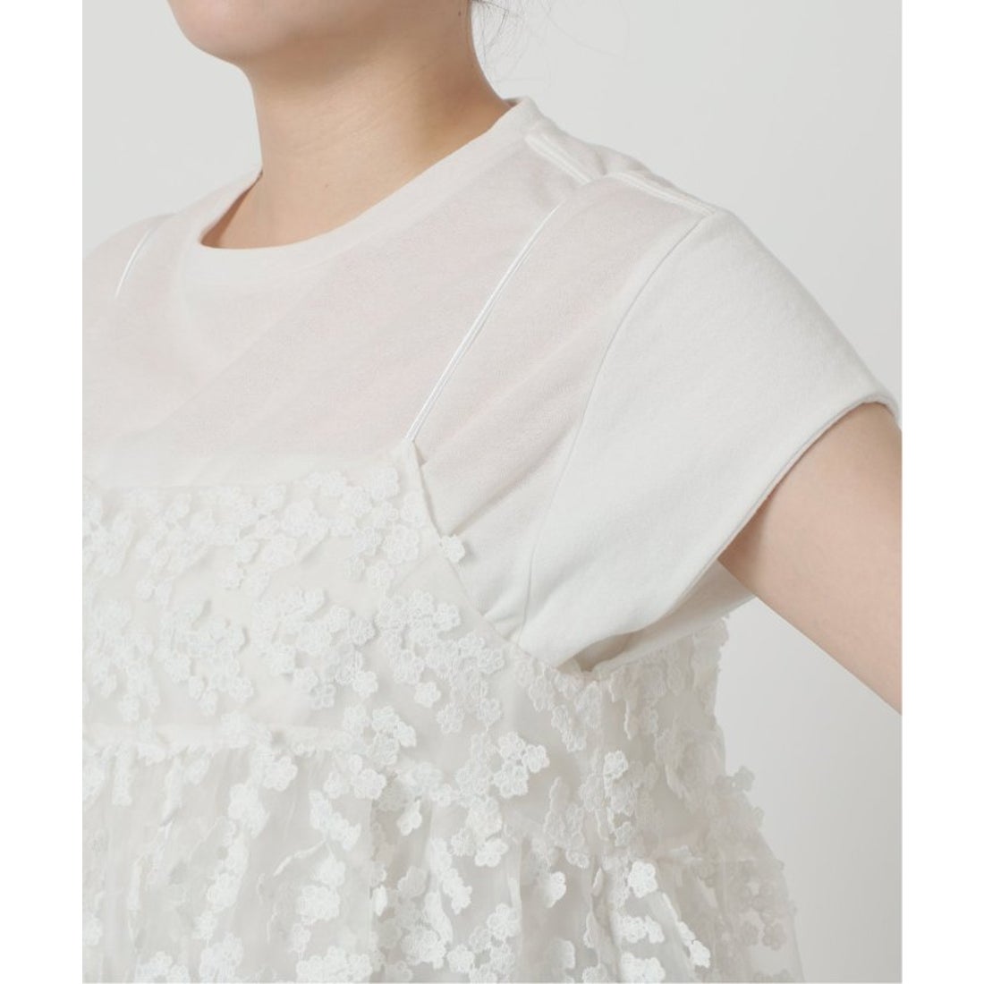 イエナ IENA 《追加予約》フラワーエンブロイダリー キャミソール