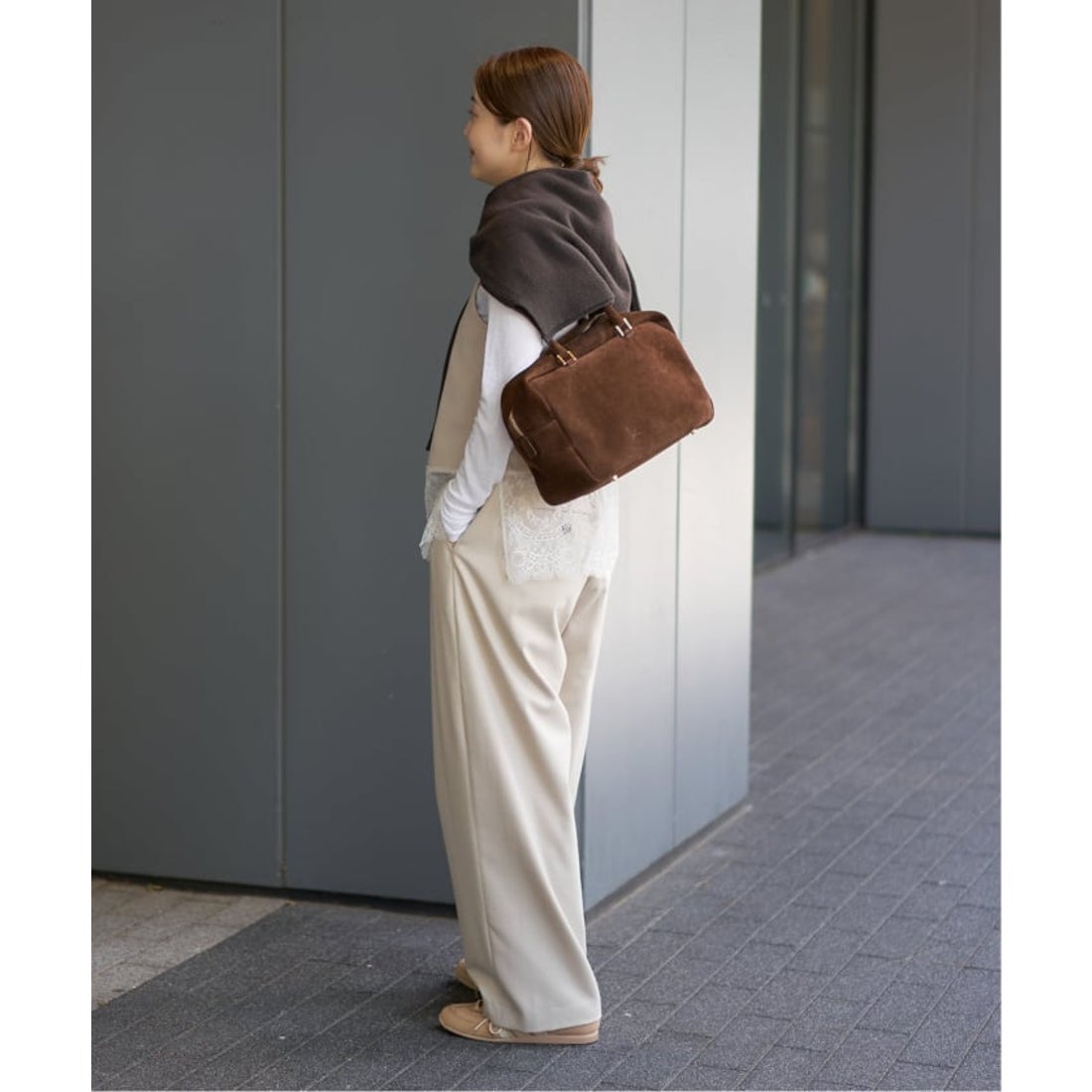 イエナ IENA 《追加予約》レースヘムキャミソール （グレー