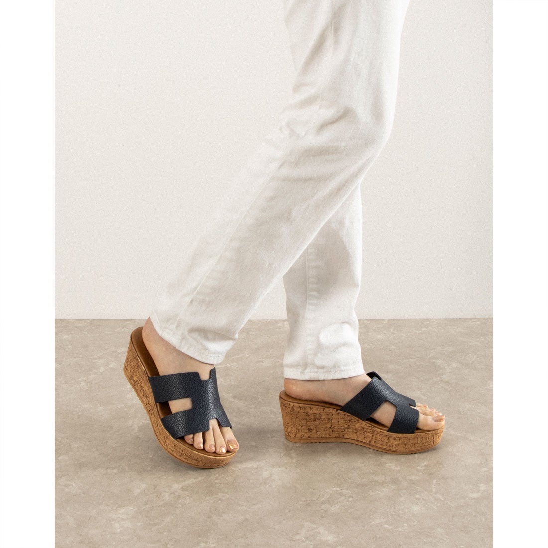 イタリアンシューメーカーズ ITALIAN SHOEMAKERS 厚底ミュールサンダル