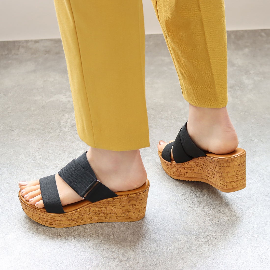 イタリアンシューメーカーズ ITALIAN SHOEMAKERS 厚底ミュールサンダル