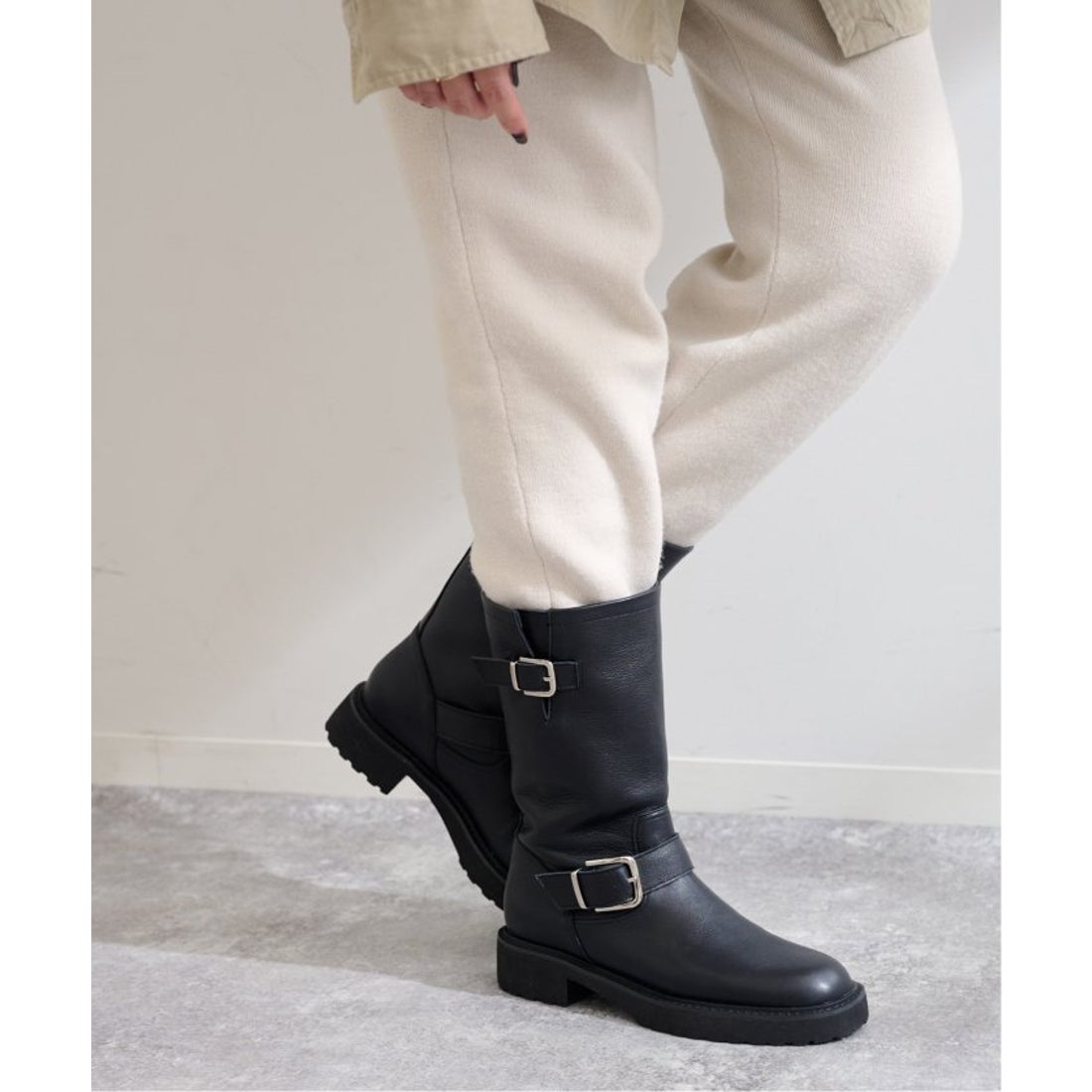 ル タロン LE TALON 《追加予約2》レザーエンジニアブーツ （ブラック