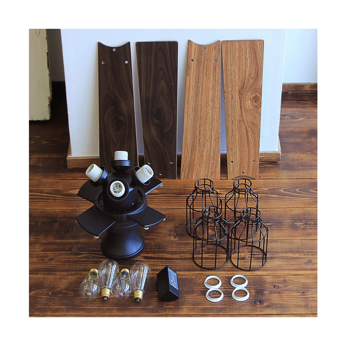 JAVALO ELF ジャバロエルフ シーリングファンライト 照明 4灯 リモコン