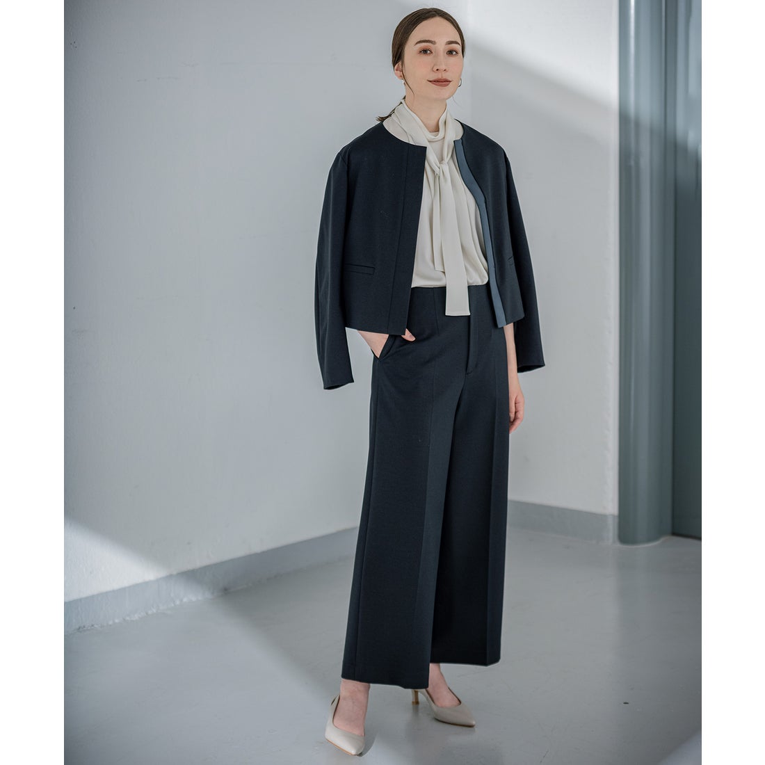 自由区 L 【接触冷感・UVケア・吸水速乾/セットアップ対応】シルク