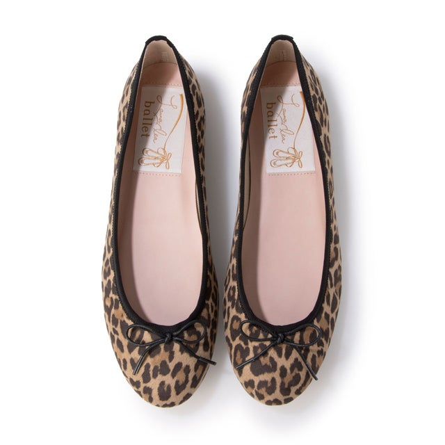 ポインテットトゥバレエシューズ(B4102A) （レオパードS） -レディース