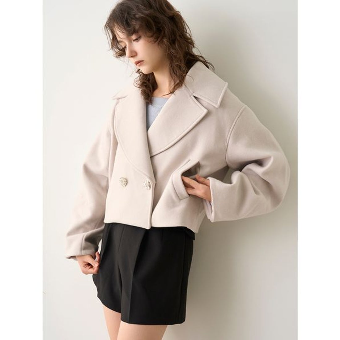 リリーブラウン LILY BROWN [L.B CANDY STOCK]ビジューダブルショート