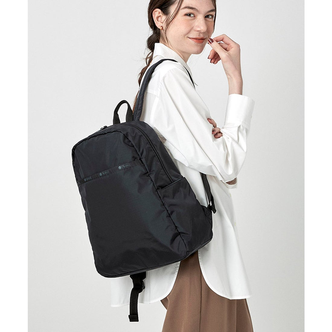 レスポートサック LeSportsac DAILY BACKPACK （リサイクルドブラック