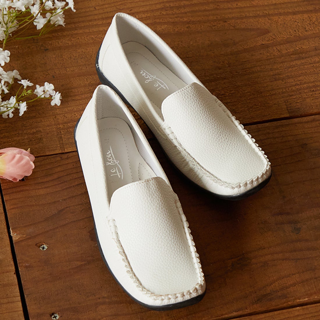 ル ソン Le son 【Le son/ル ソン】レザー調モカシン ドライビング