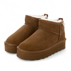 エルビーエヴァンズ L.B.Evans Dede 厚底ムートンブーツ （Black