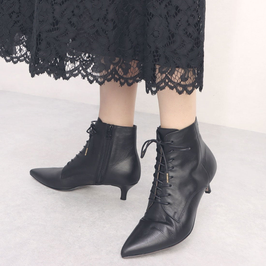 ランバン コレクション LANVIN COLLECTION ポインテッドトゥレース