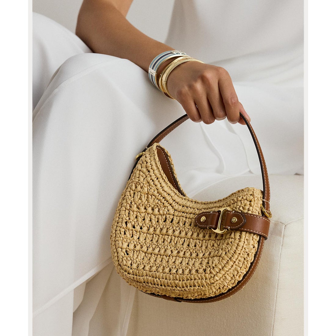 ローレン ラルフ ローレン LAUREN RALPH LAUREN ウーブン ストロー