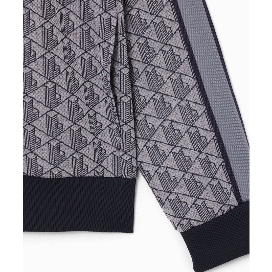 ラコステ LACOSTE モノグラムジャカードトラックジャケット （ダーク