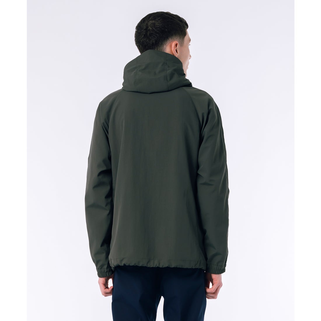 ラコステ LACOSTE 撥水防風フードジャケット（ダークグリーン） -靴