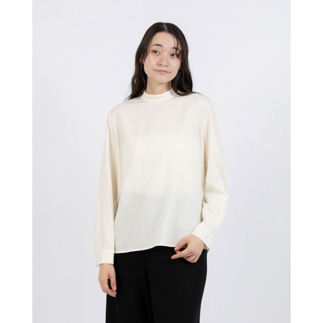 セオリーリュクス SUNI NEW SAXONY ブラウス ウォッシャブル 紺色