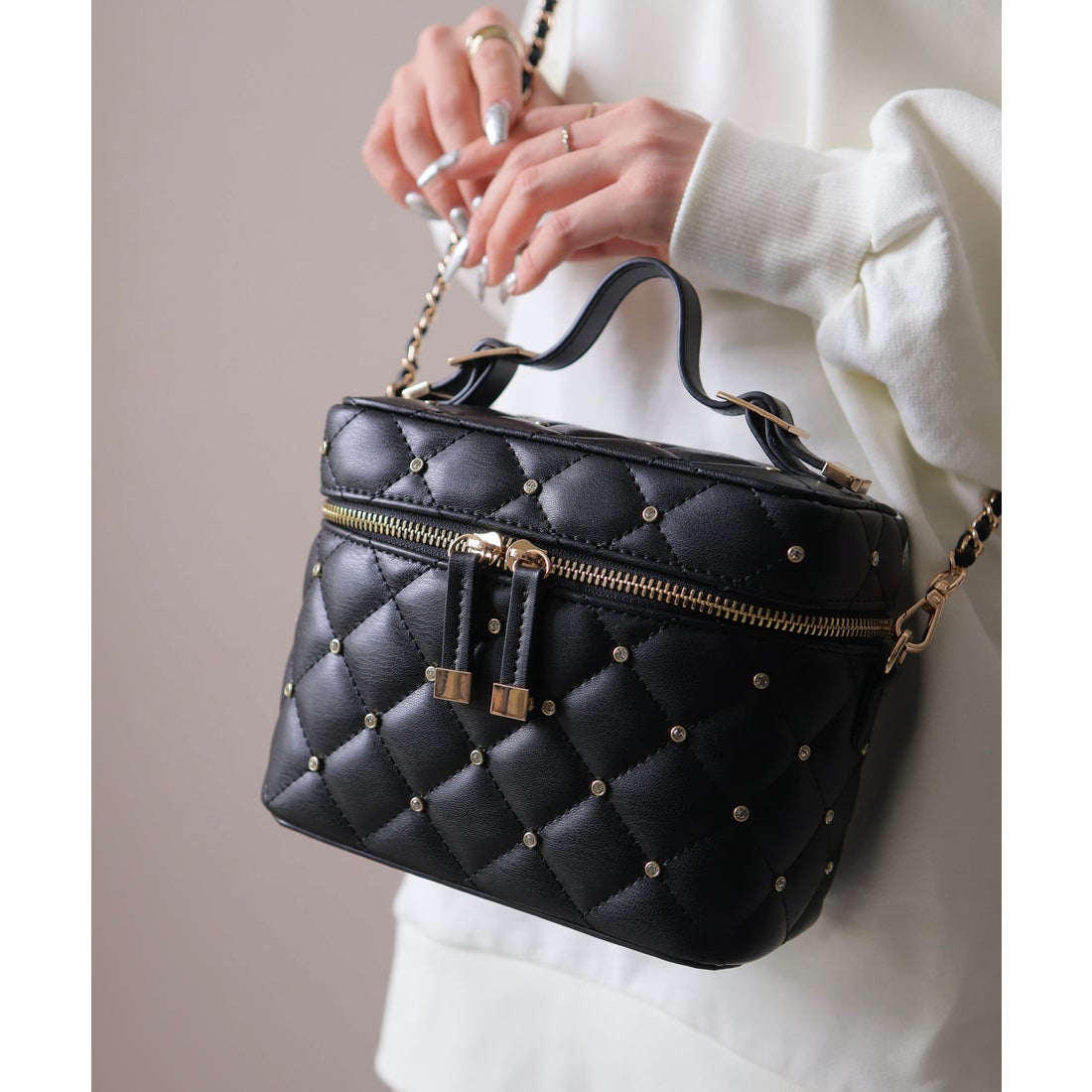 リップサービス LIP SERVICE ジュエルバニティバッグ （ブラック