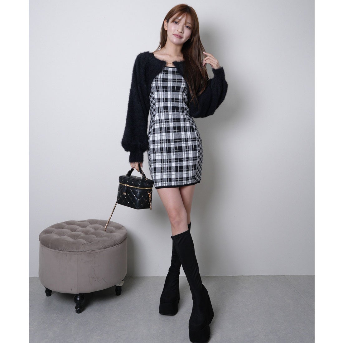 リップサービス LIP SERVICE 【形が選べる】フェザーチェック