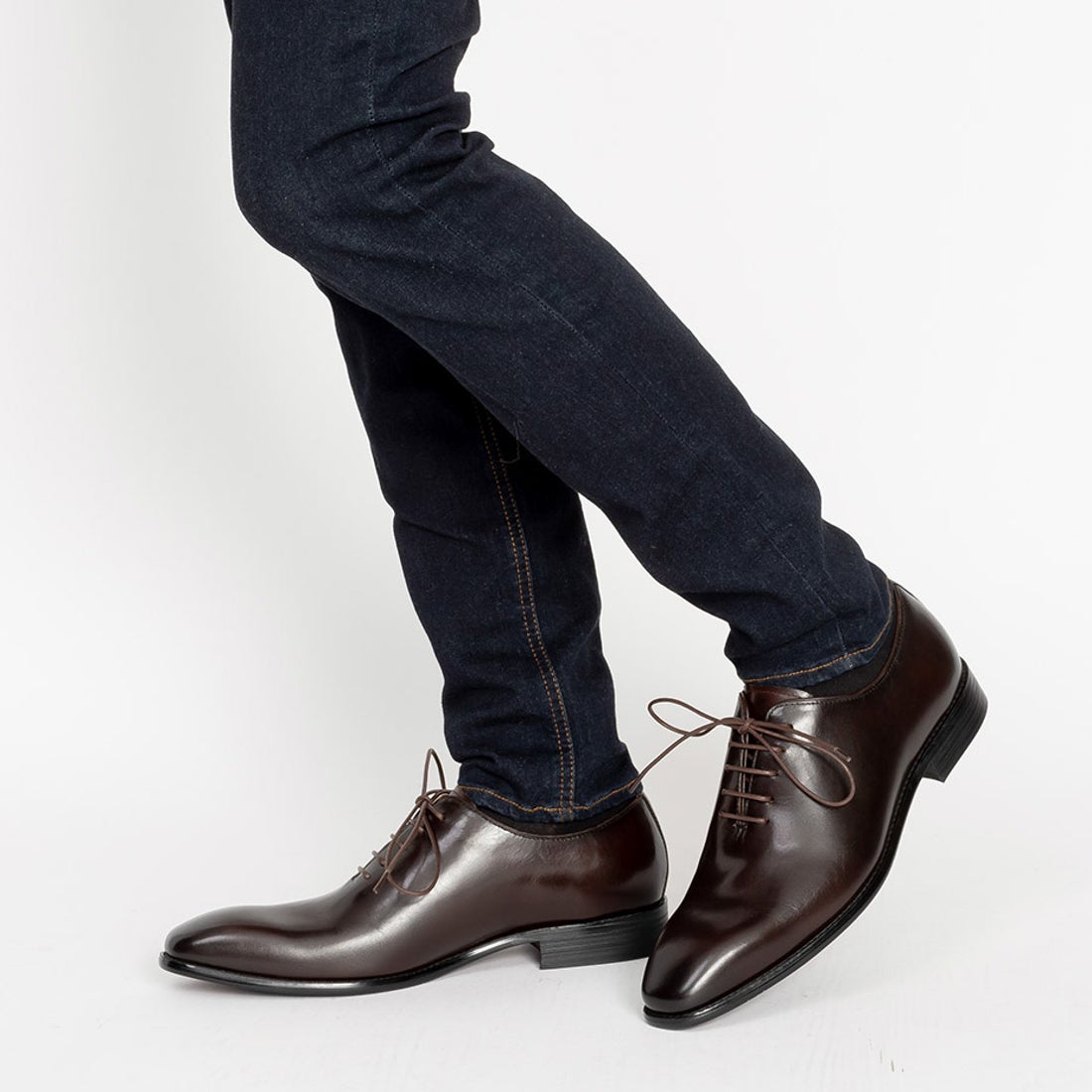 ルシウス LUCIUS ホールカット レザー ドレスシューズ / プレーントゥ