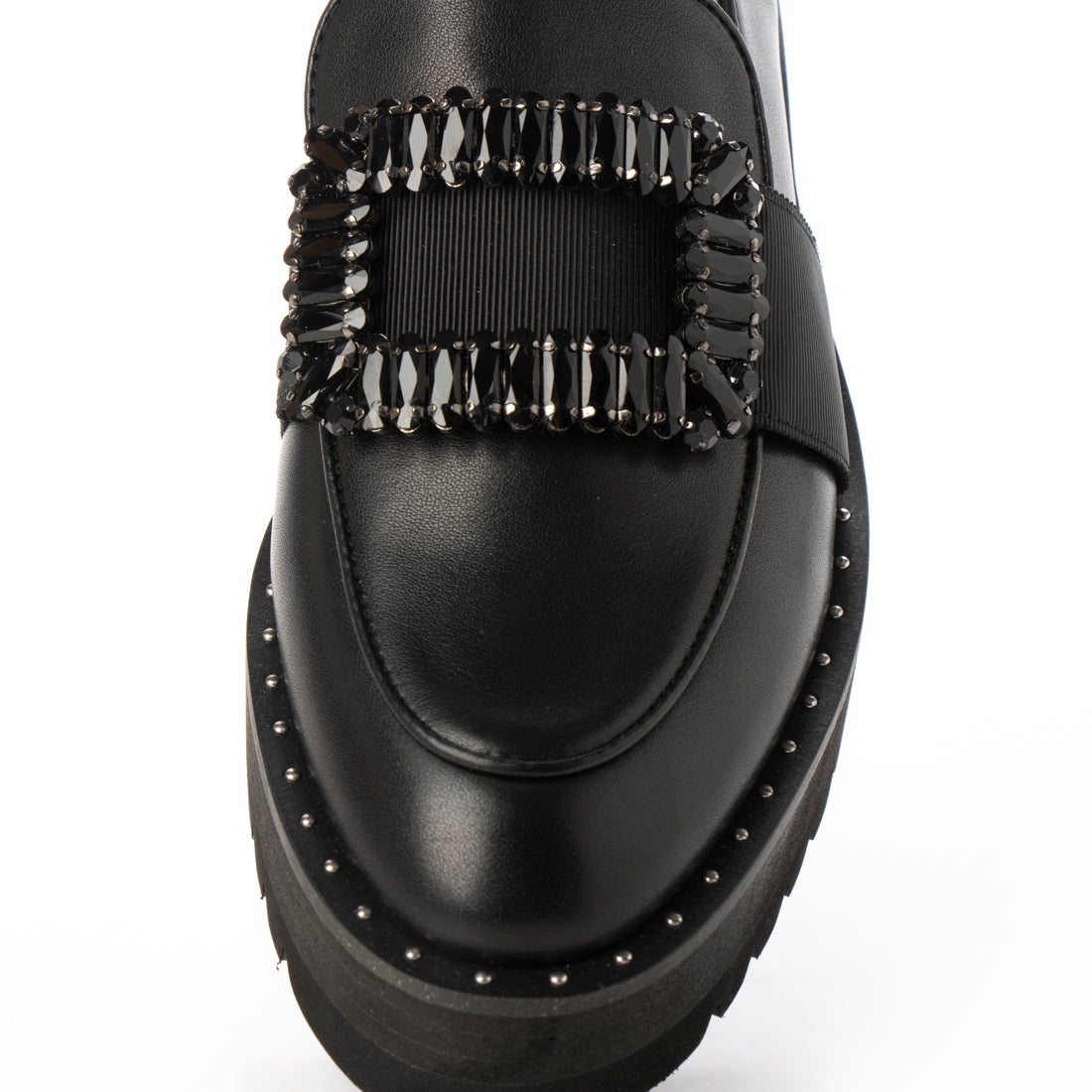 モード エ ジャコモ MODE ET JACOMO 厚底ビジューバックルローファー