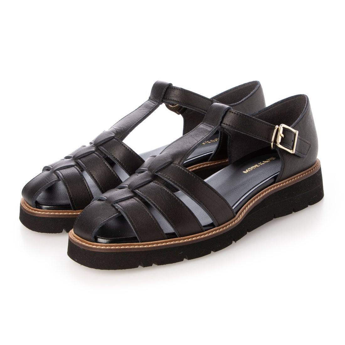 本革】 グルカサンダル 6229 （ブラック） -モードカオリ MODE KAORI