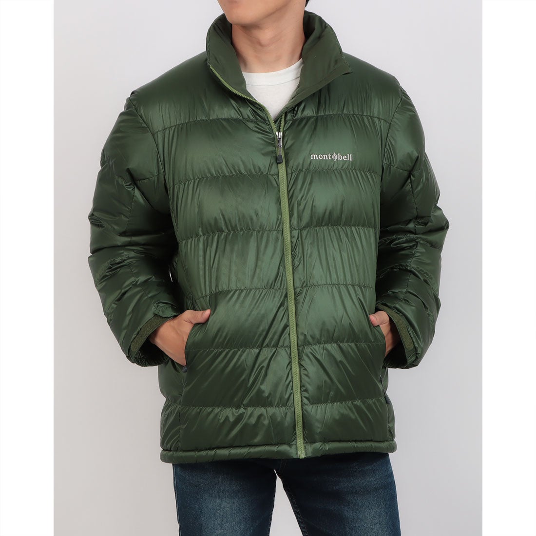 モンベル アルパインダウンジャケット 1101426 ダークグリーン サイズ