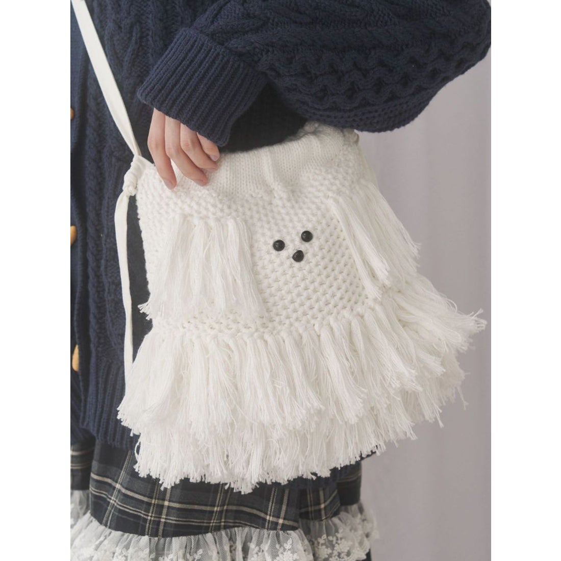 メリージェニー merry jenny わんわんポシェット （オフホワイト