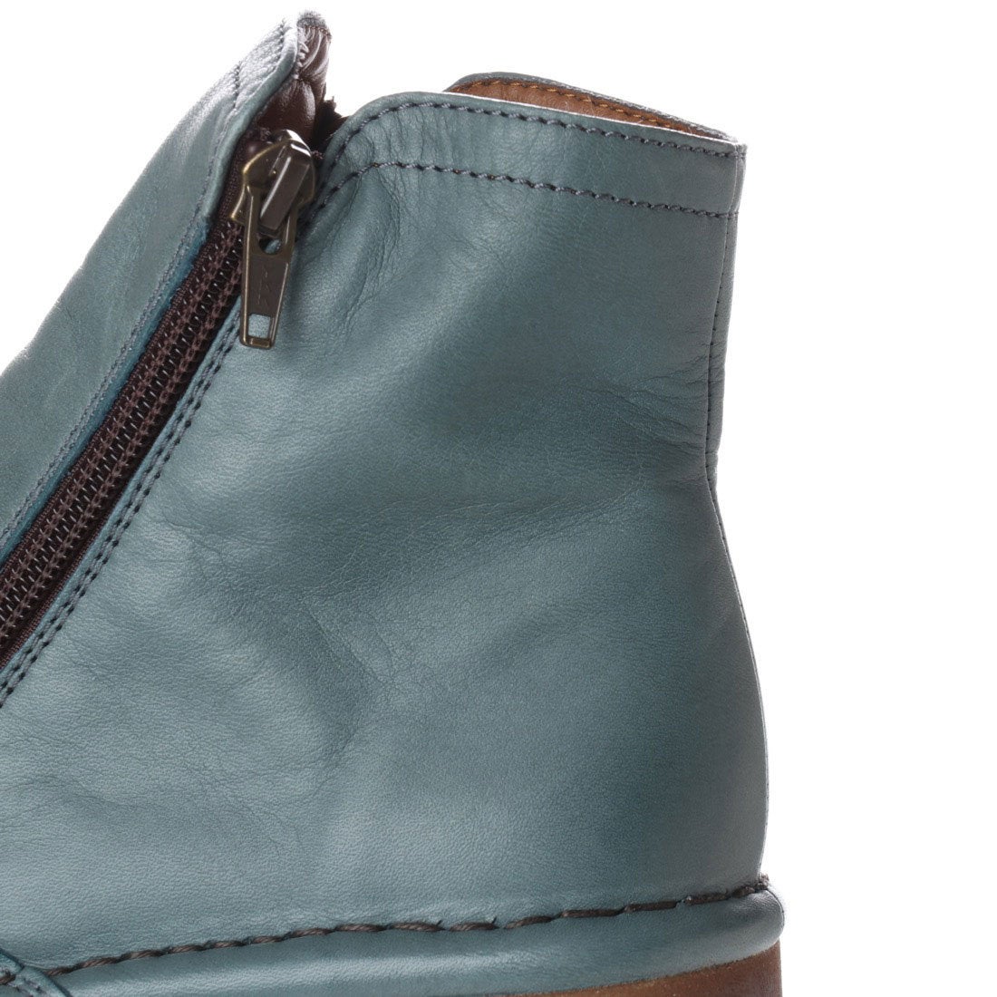 マリー クラブ Marie Club ダブルジップショートブーツ(ブルー) -Mode