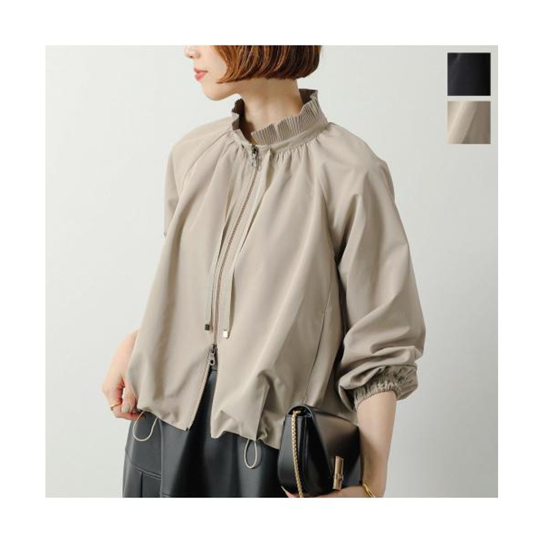 マリリンムーン MARILYN MOON MARILYN MOON ブルゾン pleats twill