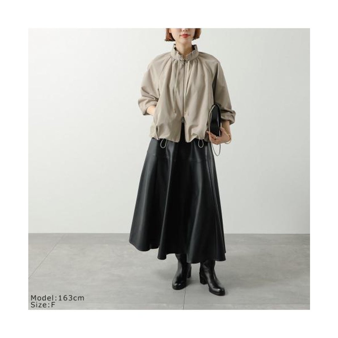 マリリンムーン MARILYN MOON MARILYN MOON ブルゾン pleats twill